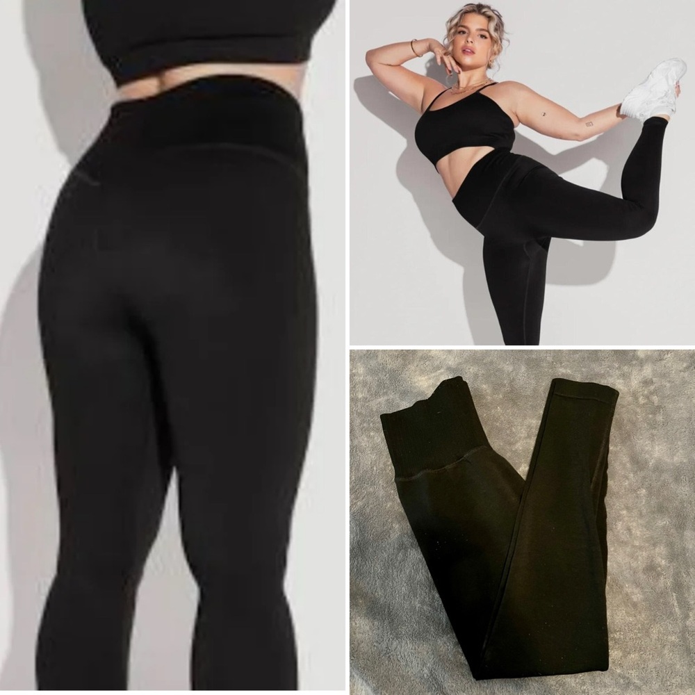 POPFLEX Seamless Black Leggings Small